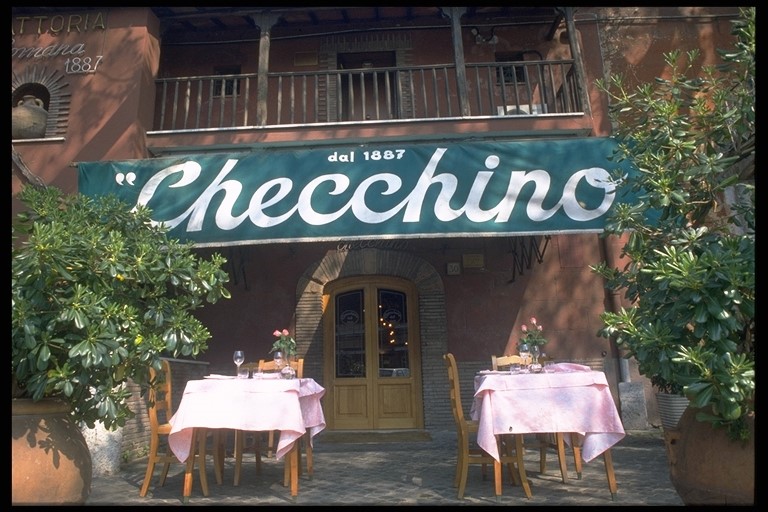 Entree du restaurant Checchino dal 1887