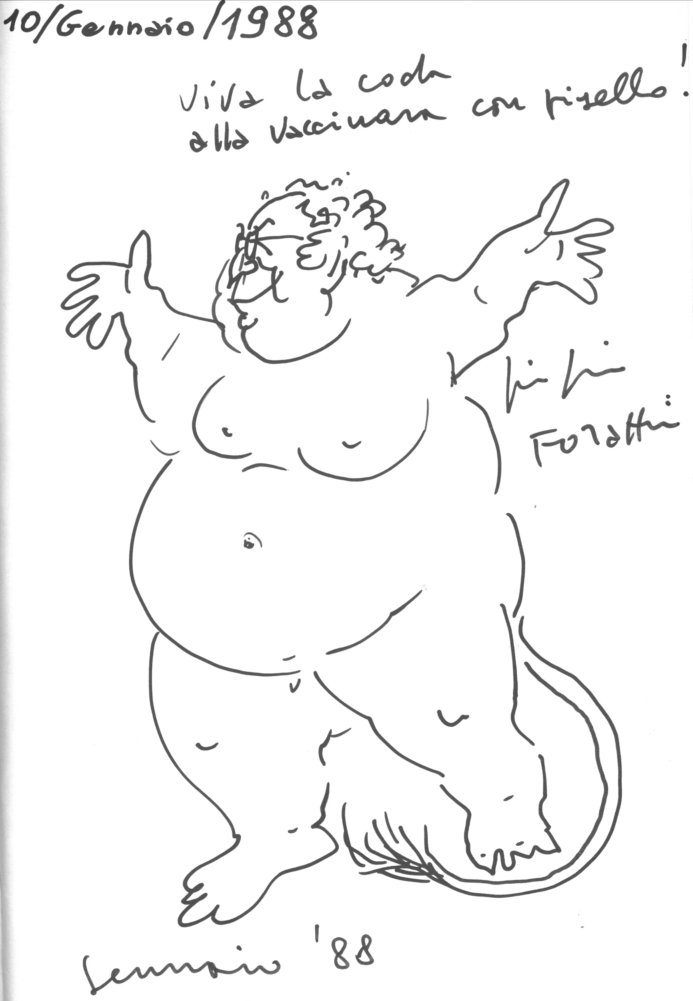 Libro firme di Checchino dal 1887 una vignetta di Giorgio Forattini